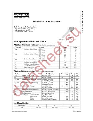 BC546BTA datasheet  